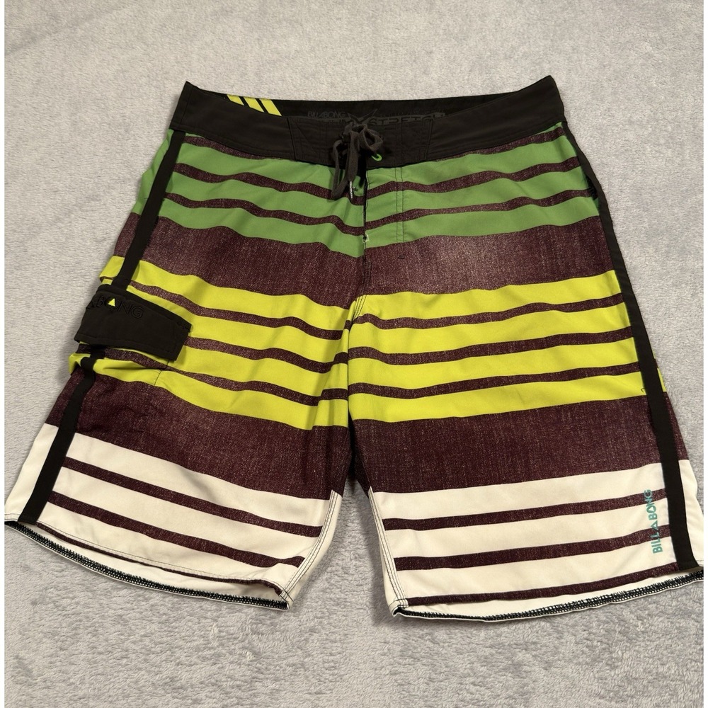 Vintage Y2K Billabong Board Shorts Mens 32 Swim Trunks Grunge Platinum X Cargo